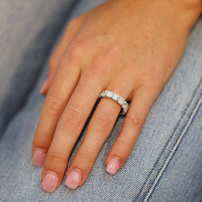 7.50 ctw Diamond Platinum Eternity Band