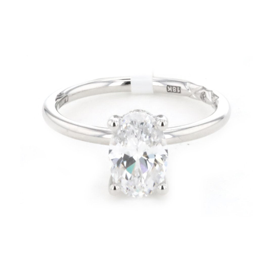 0.08 ctw Diamond Hidden Halo Engagement Ring