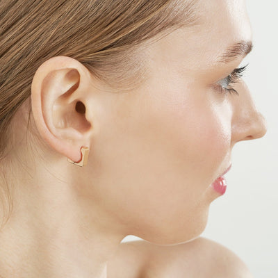 Small Square Hoop Earrings