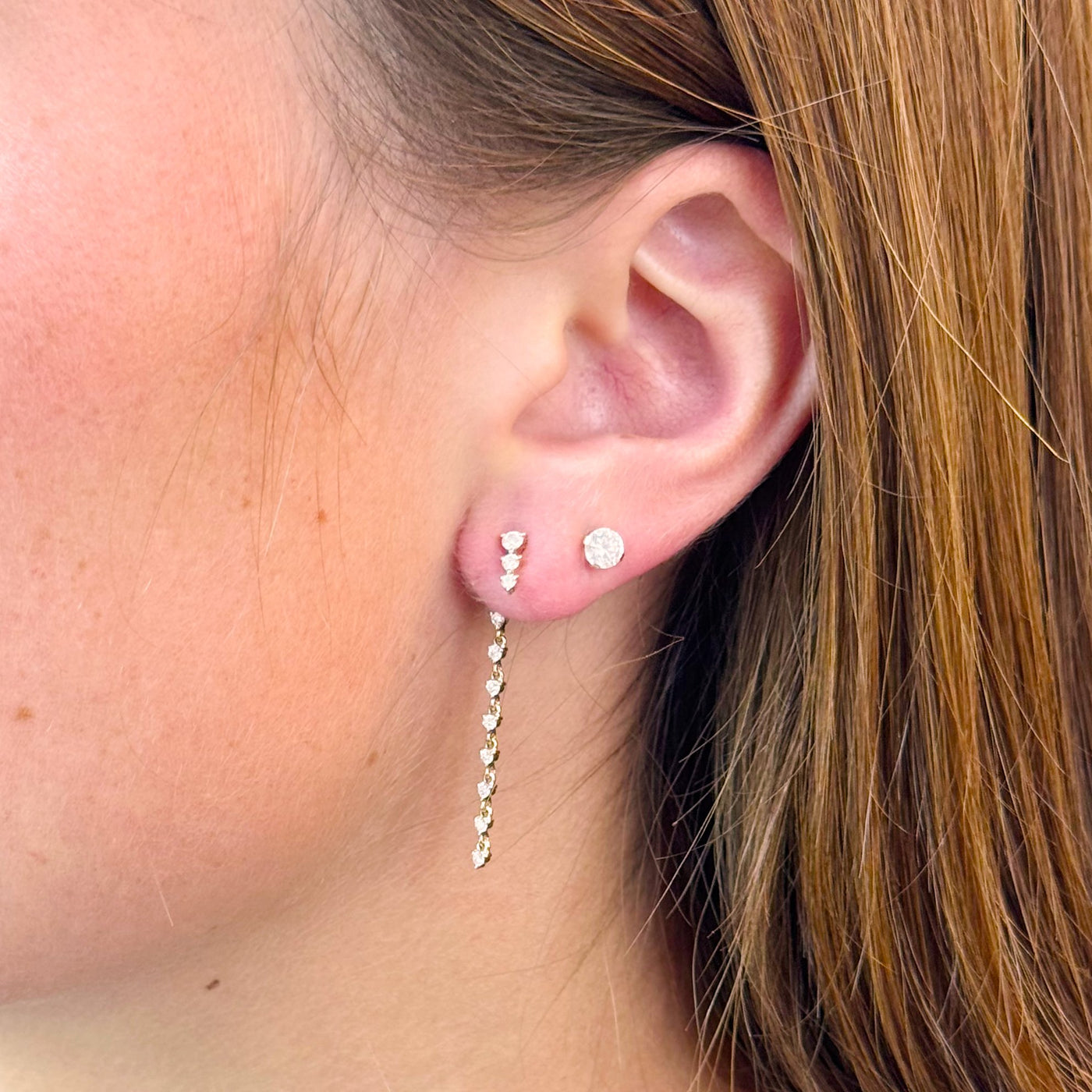0.37 ctw Diamond Drop Earrings