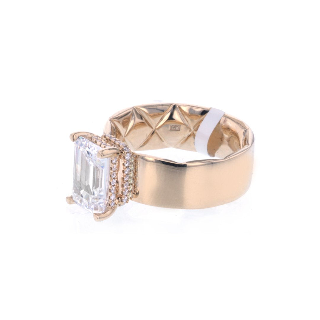 0.19 ctw Diamond Hidden Halo Engagement Ring