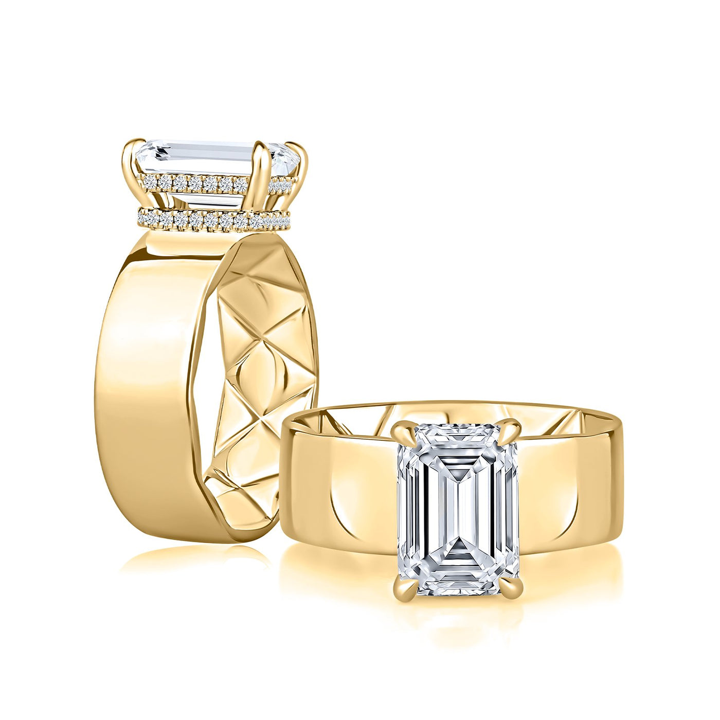0.19 ctw Diamond Hidden Halo Engagement Ring