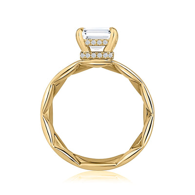 0.19 ctw Diamond Hidden Halo Engagement Ring