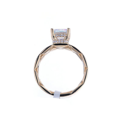 0.19 ctw Diamond Hidden Halo Engagement Ring