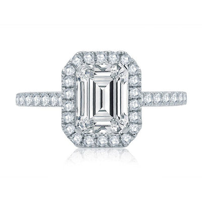 0.53 ctw Diamond Halo Engagement Ring
