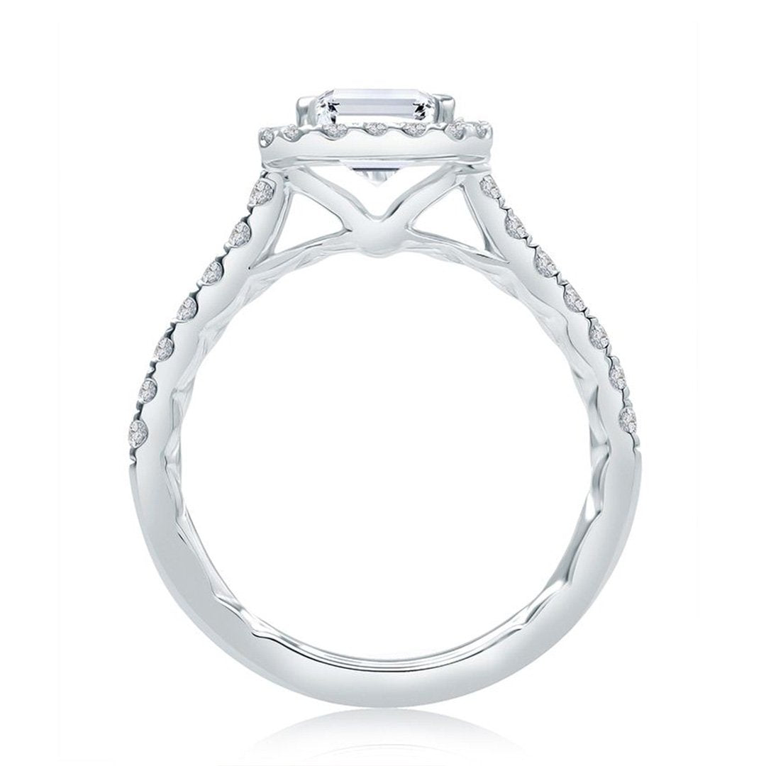 0.53 ctw Diamond Halo Engagement Ring