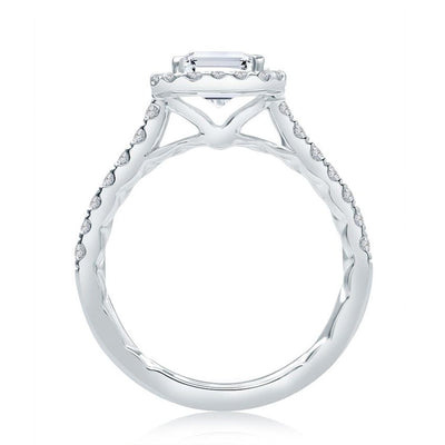 0.53 ctw Diamond Halo Engagement Ring