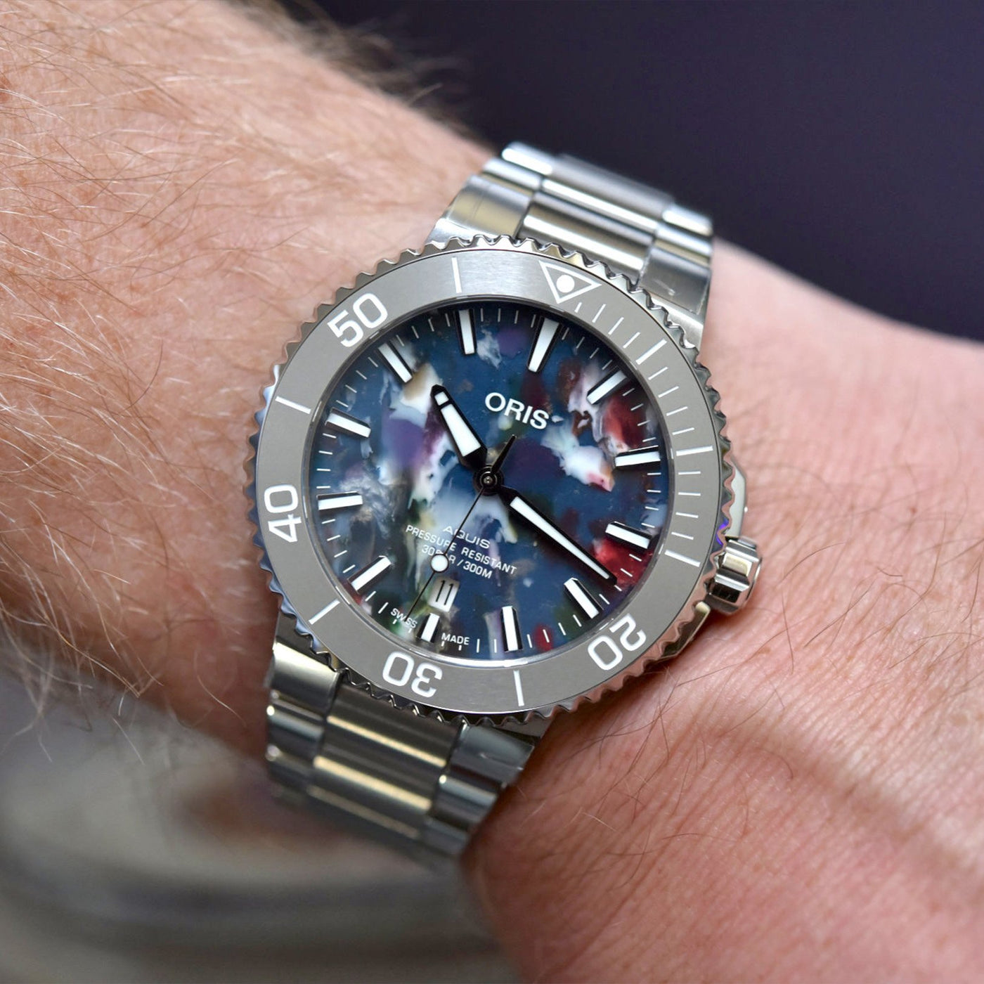 43.5MM Aquis Date Upcycle