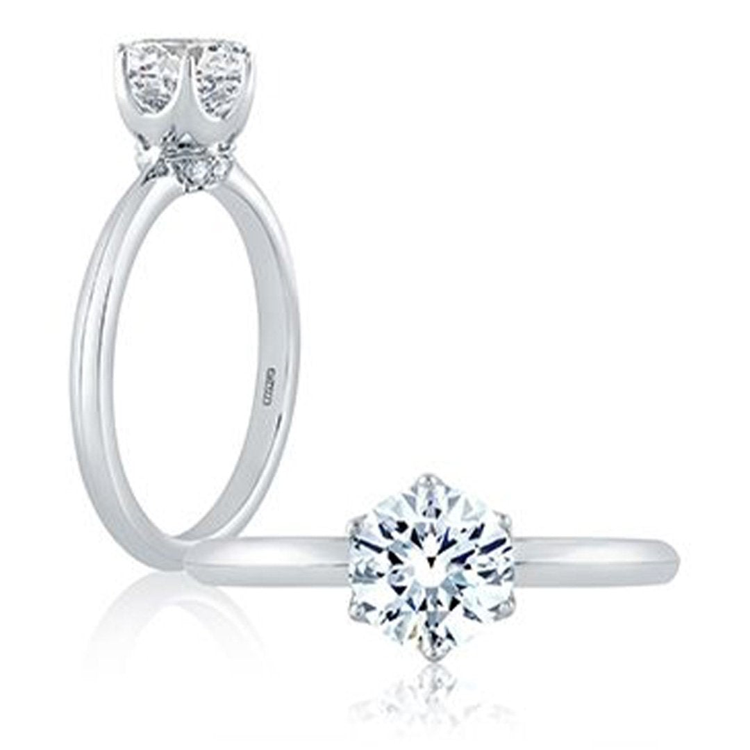 0.04 ctw Diamond Solitaire Engagement Ring