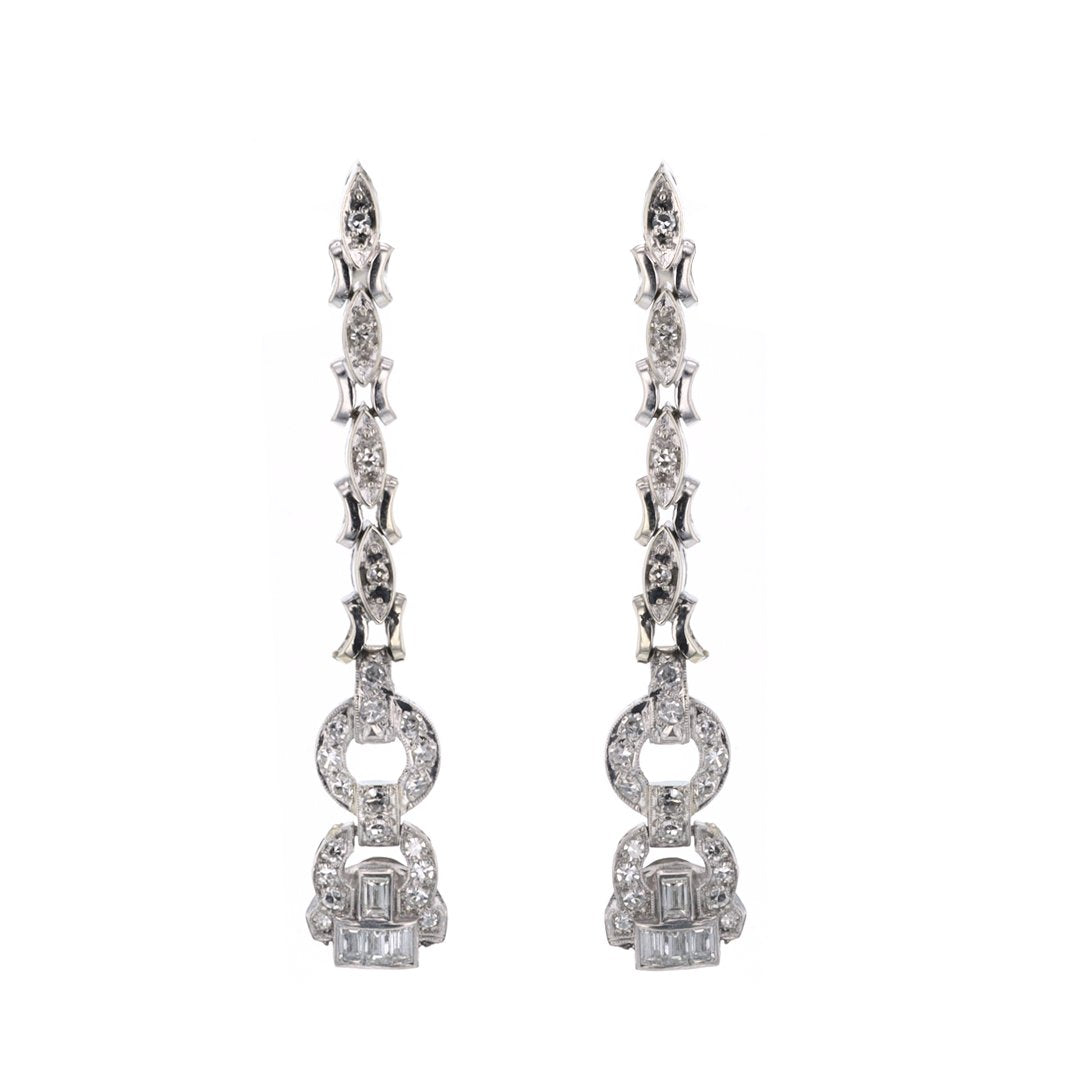 Diamond Drop Earrings