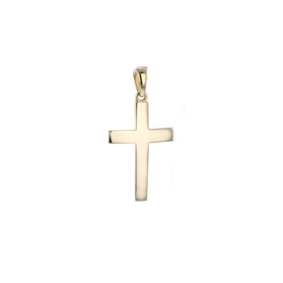 22X14 Straight Domed Cross Pendant