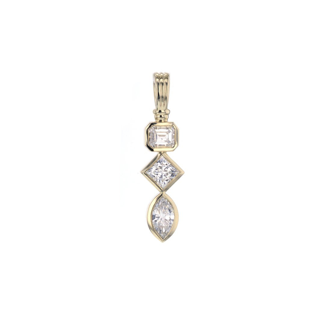 2.18 ctw Diamond Multi-Shape Pendant
