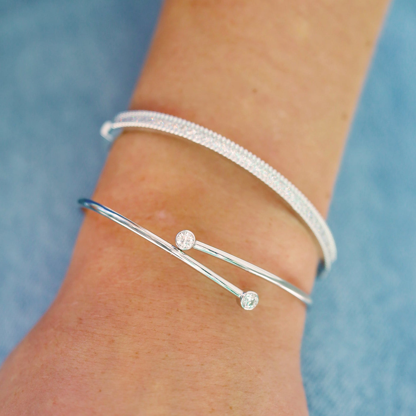 1.18ctw Diamond Bangle Bracelet