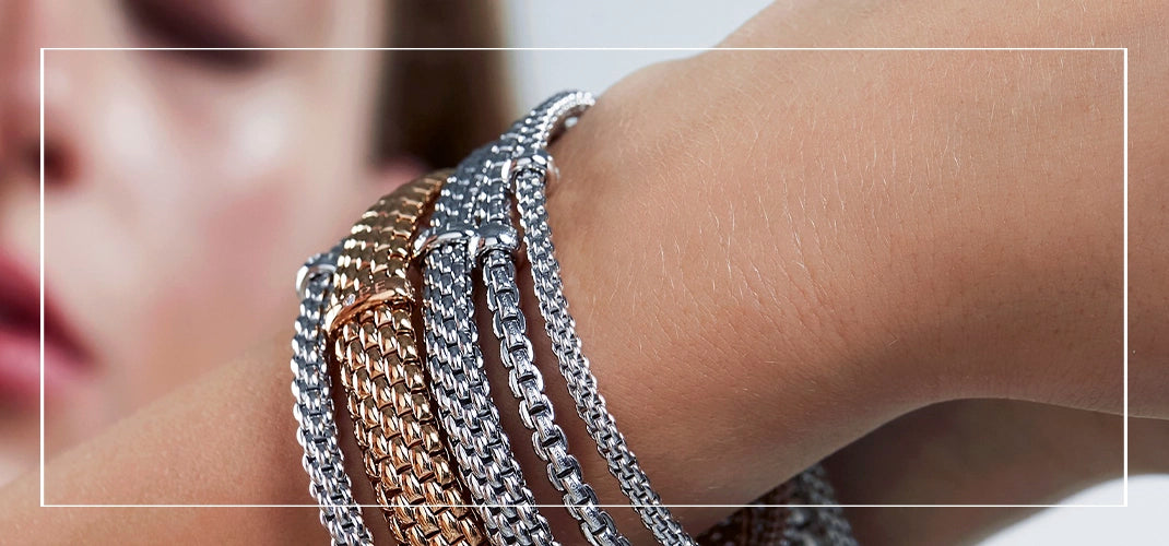 【T様】FOPE ゴールドブレスレット 0.10ctダイヤモンド Fope 18k Yellow Gold 0.10cttw Diamond Solo Bracelet - Size Medium