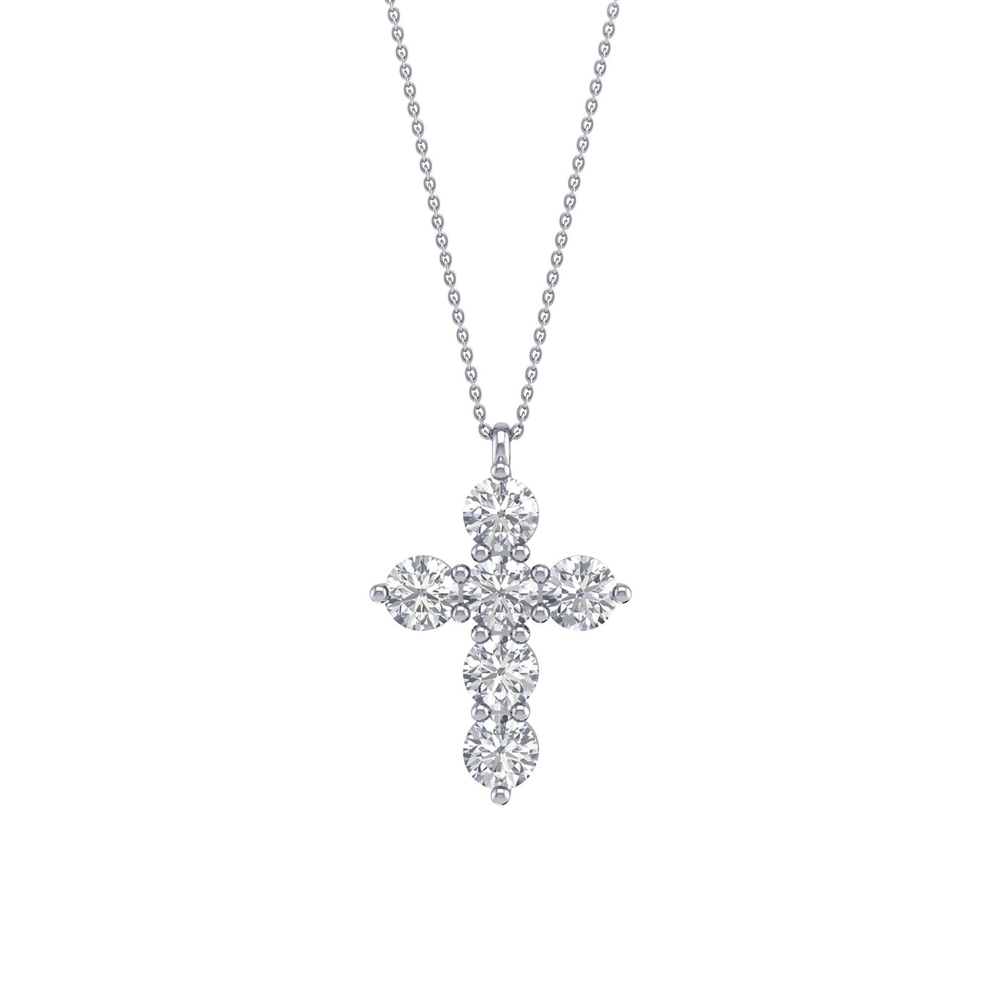 0.72 ctw Diamond Cross Necklace