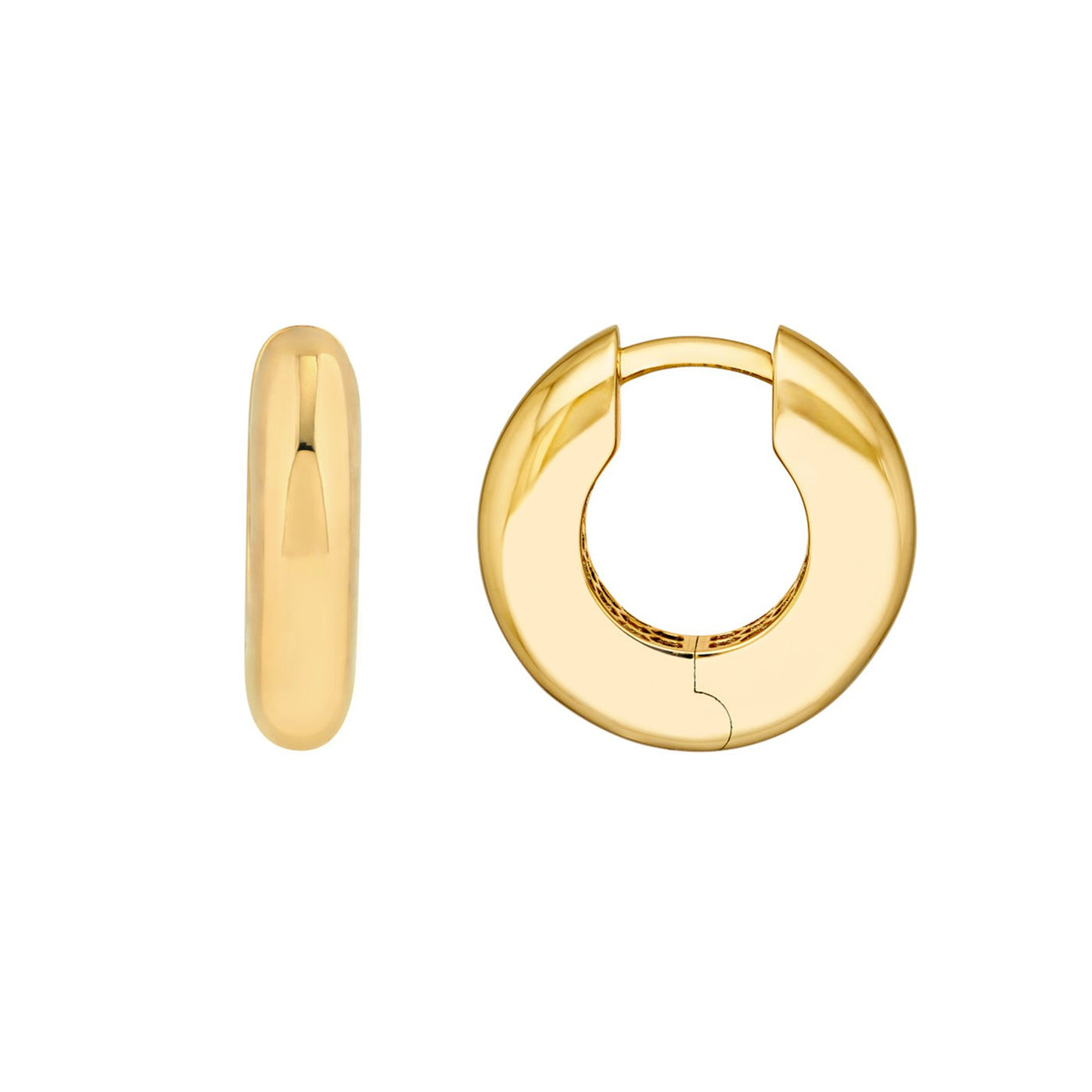 Round Hoop Earrings