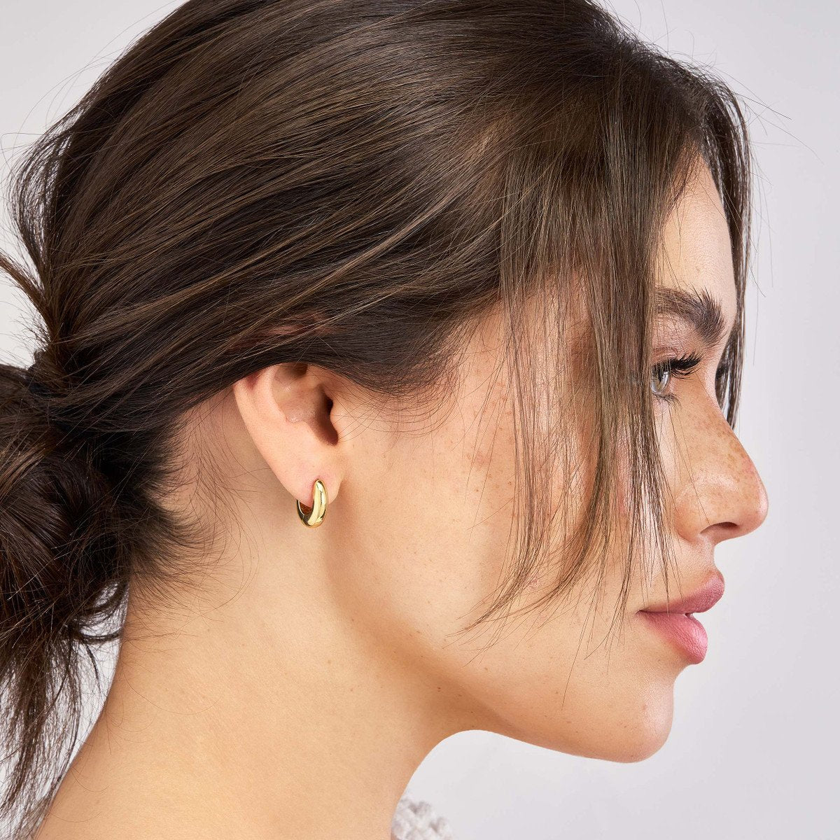 Round Hoop Earrings