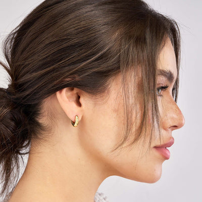 Round Hoop Earrings