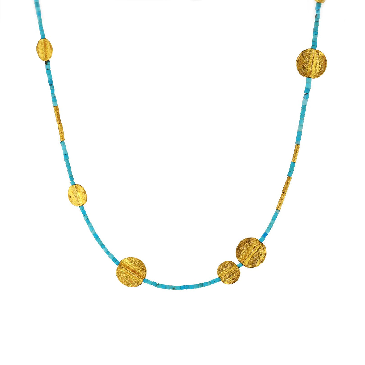Bead & Disc Necklace
