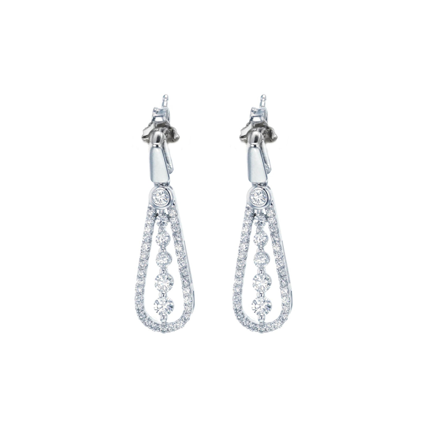 0.75 ctw Diamond Drop Earrings