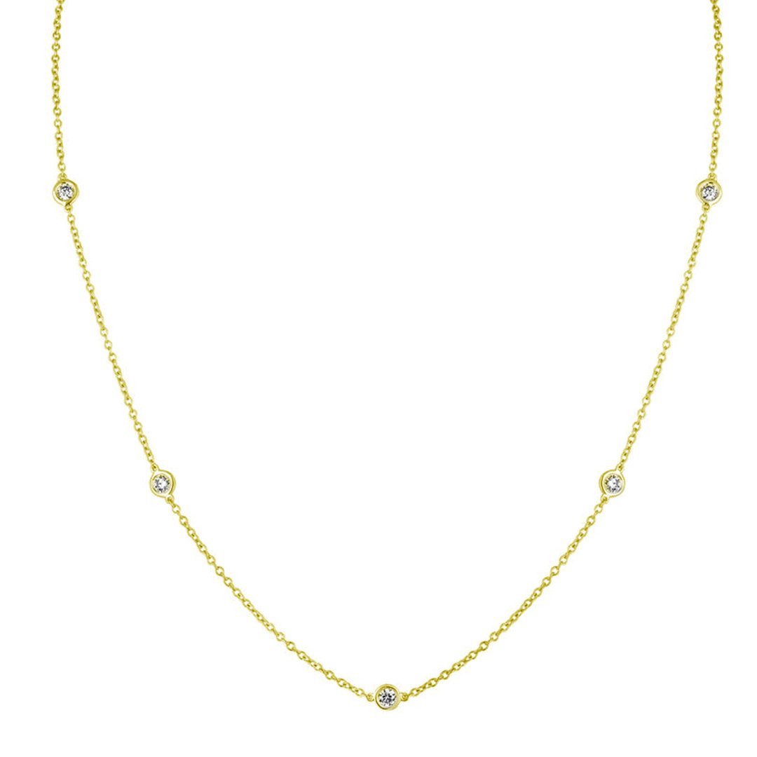 1.02 ctw Diamond By The Yard Necklace