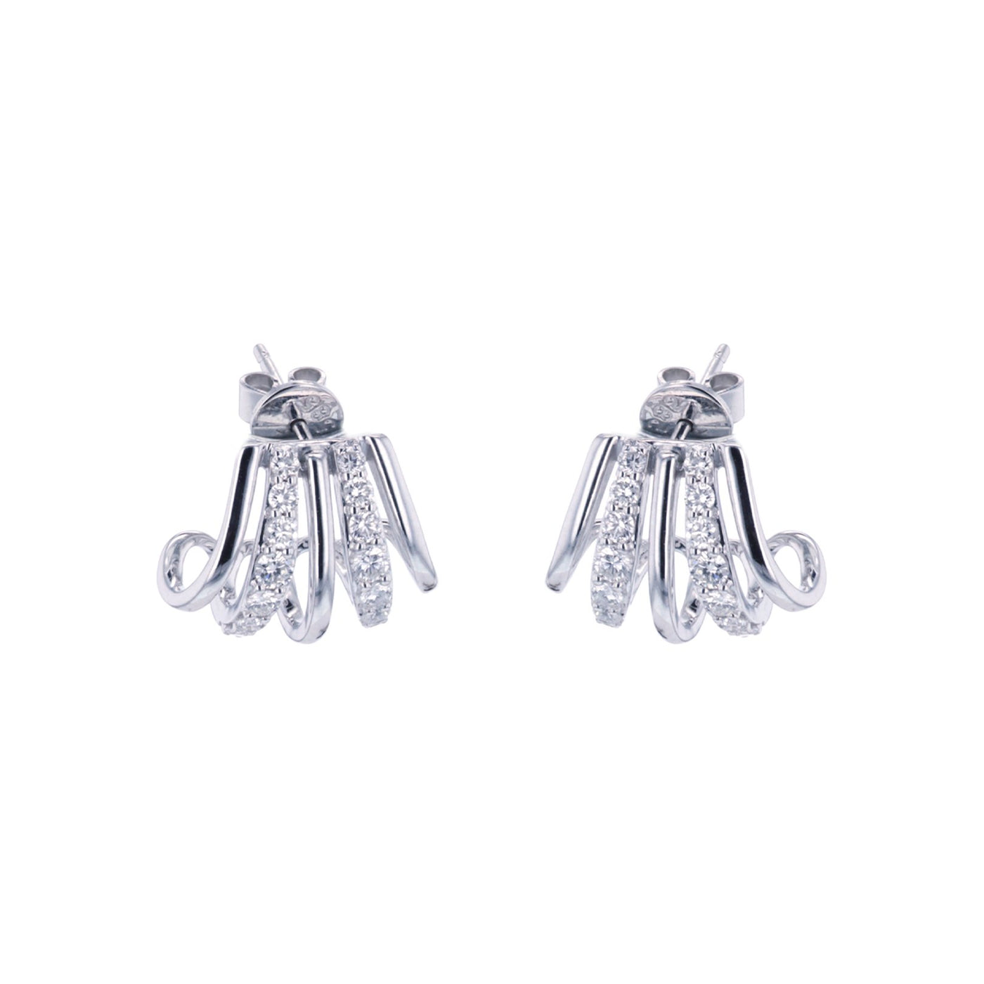 0.68ctw Diamond Huggie Earrings