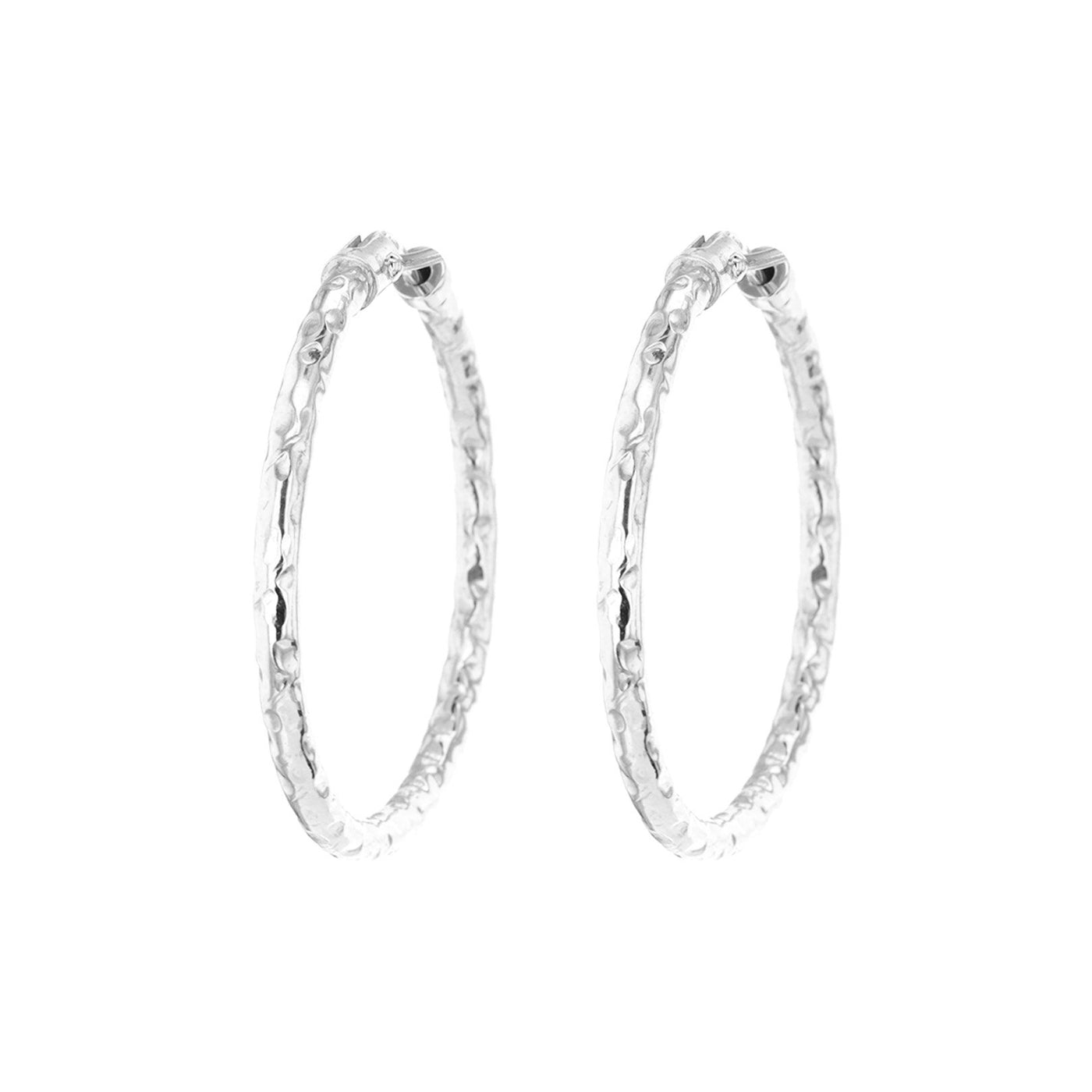 1.5" Sterling Silver Hoop Earrings