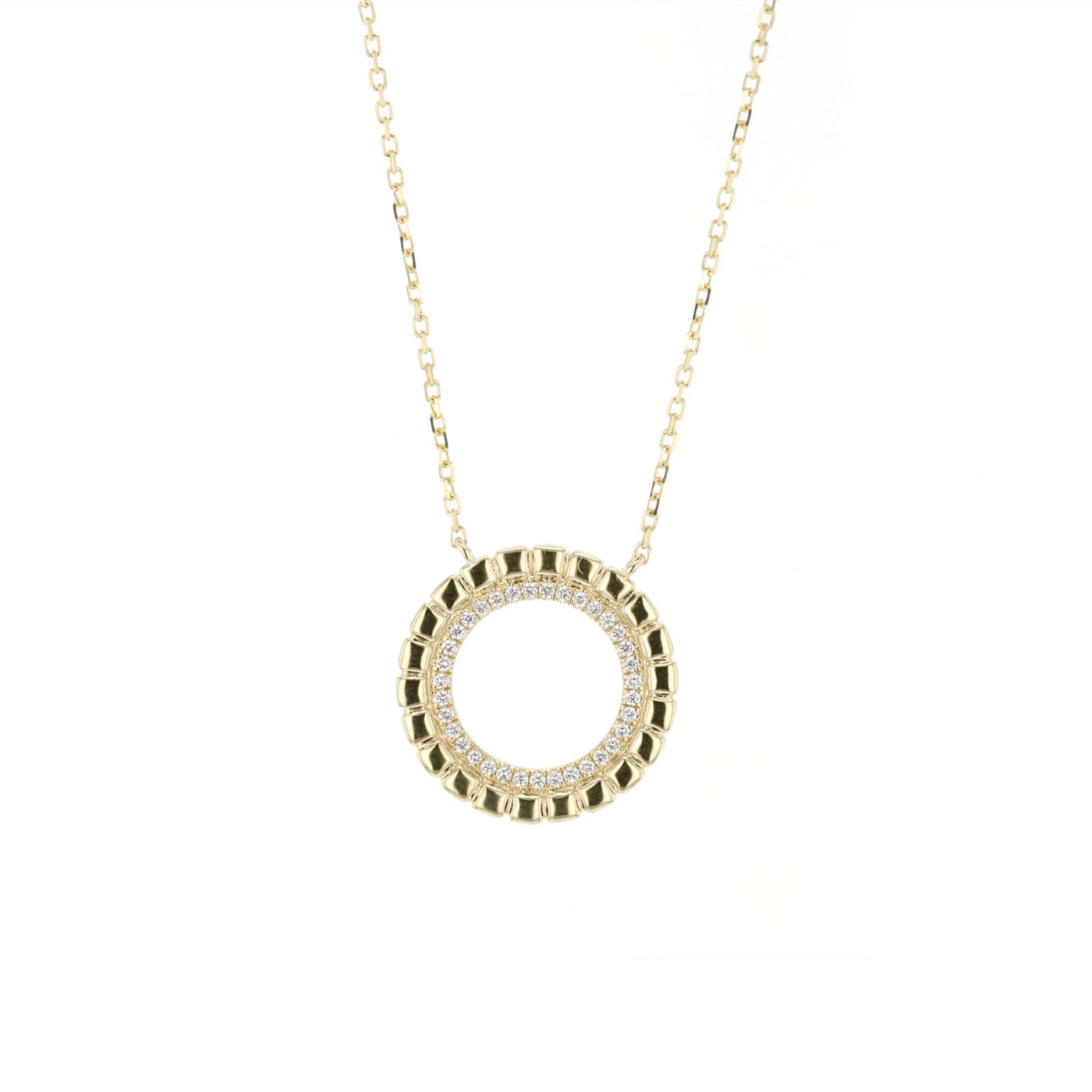 0.21 ctw Diamond Open Circle Necklace