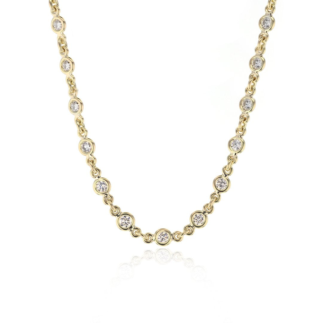 17" Valentina Diamond By The Yard Necklace