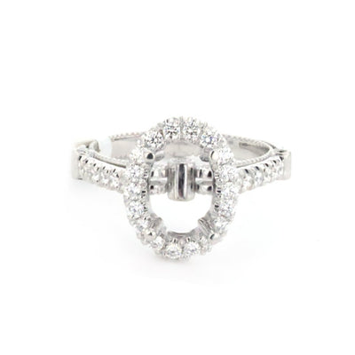 0.57 ctw Diamond Halo Engagement Ring