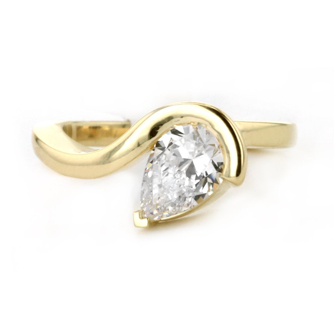 Bezel Solitaire Engagement Ring