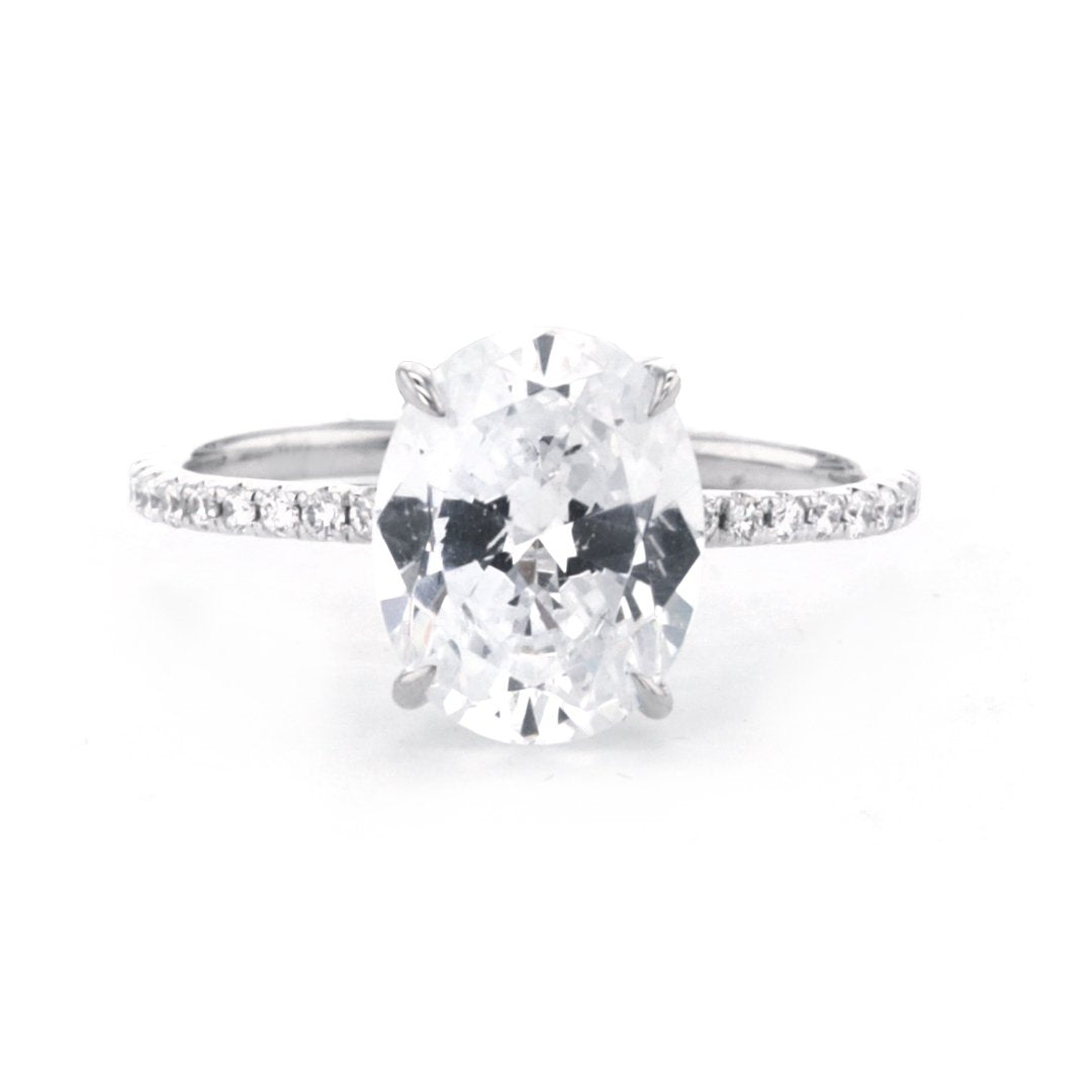 0.33 ctw Diamond Hidden Halo Engagement Ring