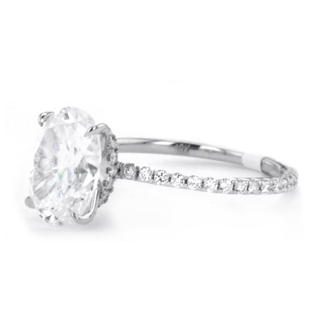 0.33 ctw Diamond Hidden Halo Engagement Ring