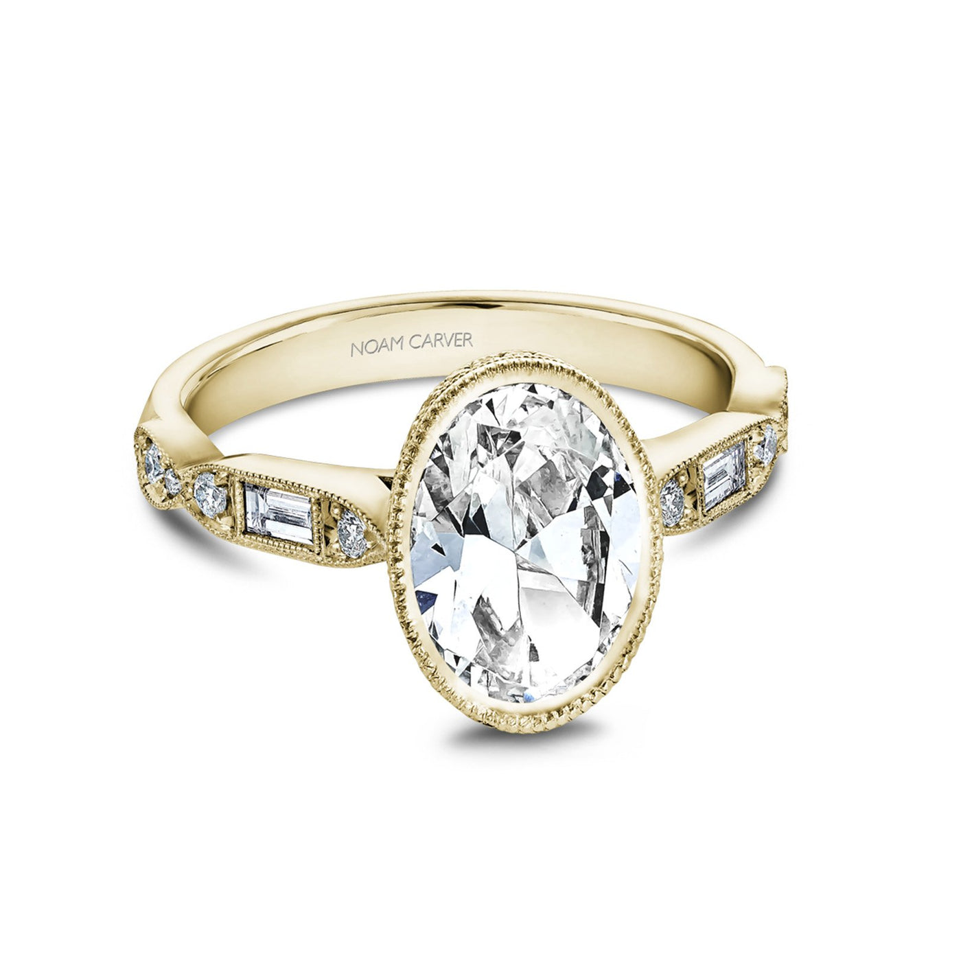 0.30 ctw Diamond Bezel Engagement Ring