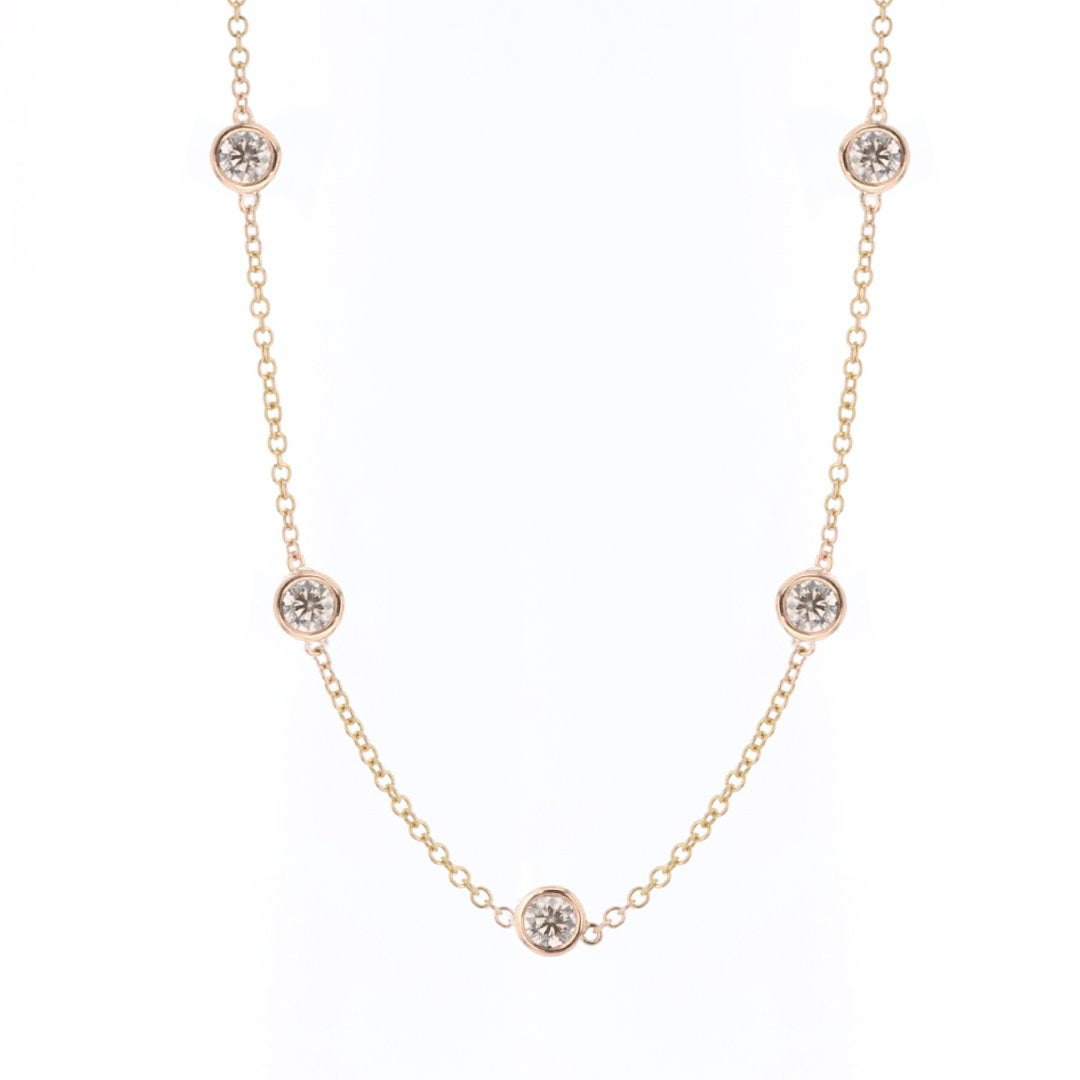 3.20 ctw Diamonds By The Yard Necklace