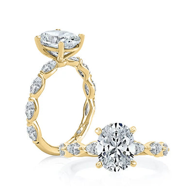 0.80ct Diamond Hidden Halo Engagement Ring