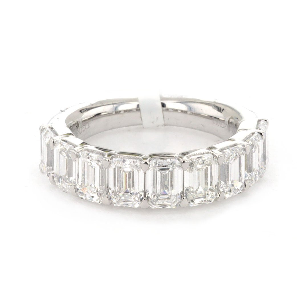4.60 ctw Lab Grown Diamond Emerald Cut Band