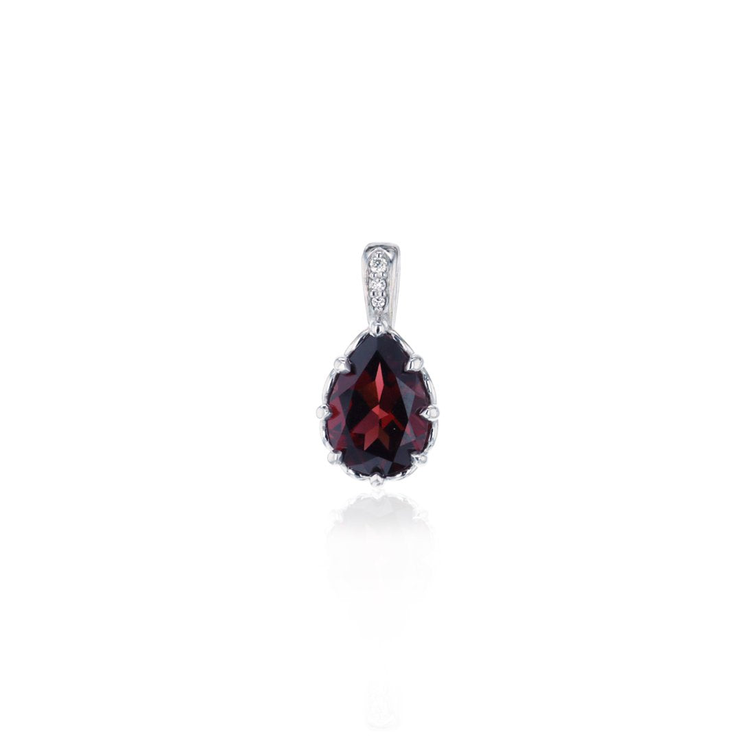 Garnet & Diamond Pendant