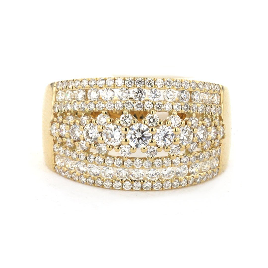 1.28 ctw Diamond 9-Row Band