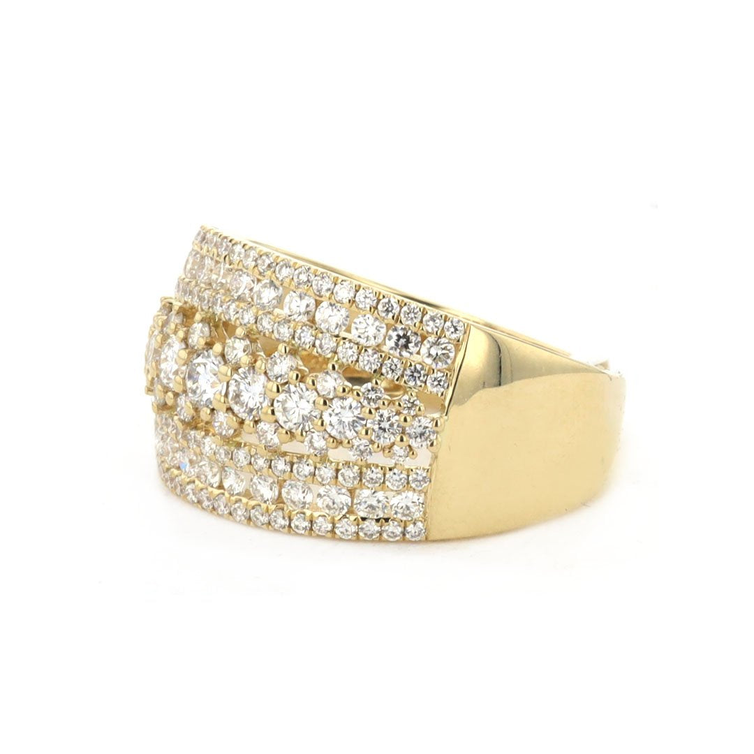 1.28 ctw Diamond 9-Row Band