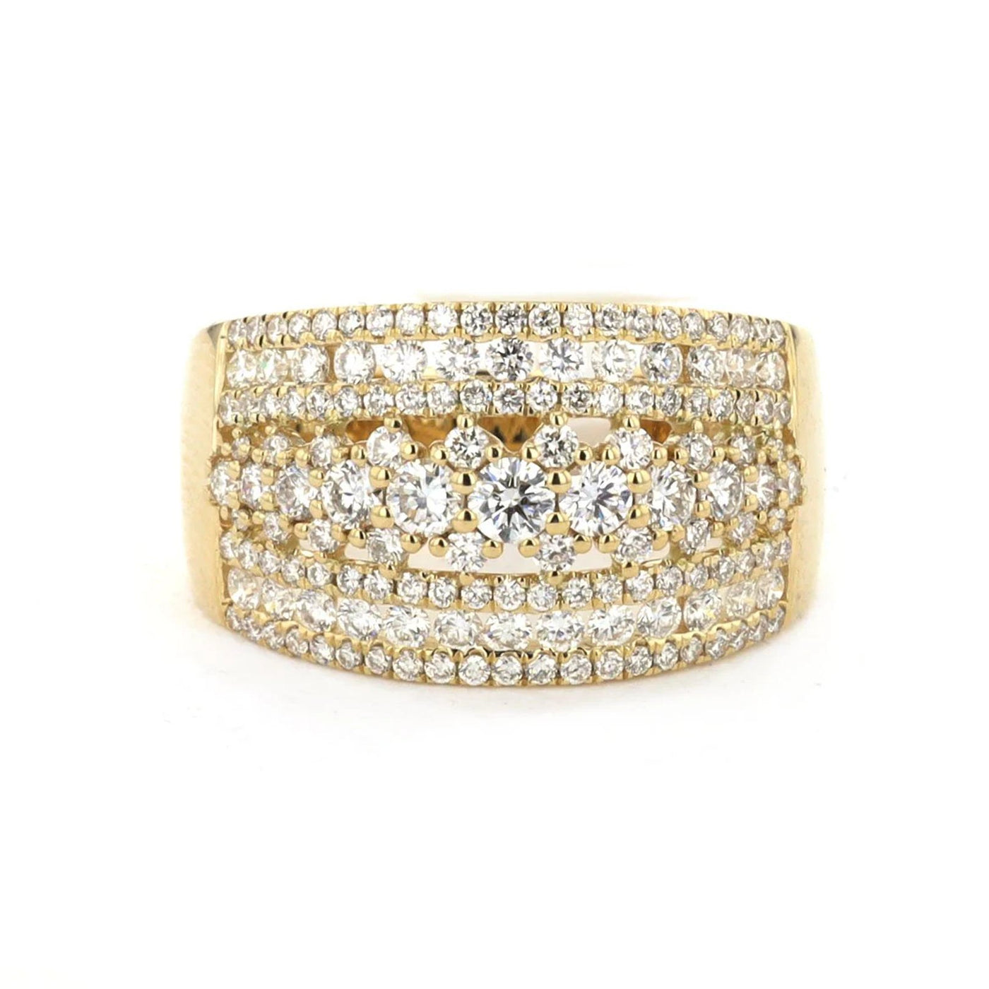1.28 ctw Diamond 9-Row Band