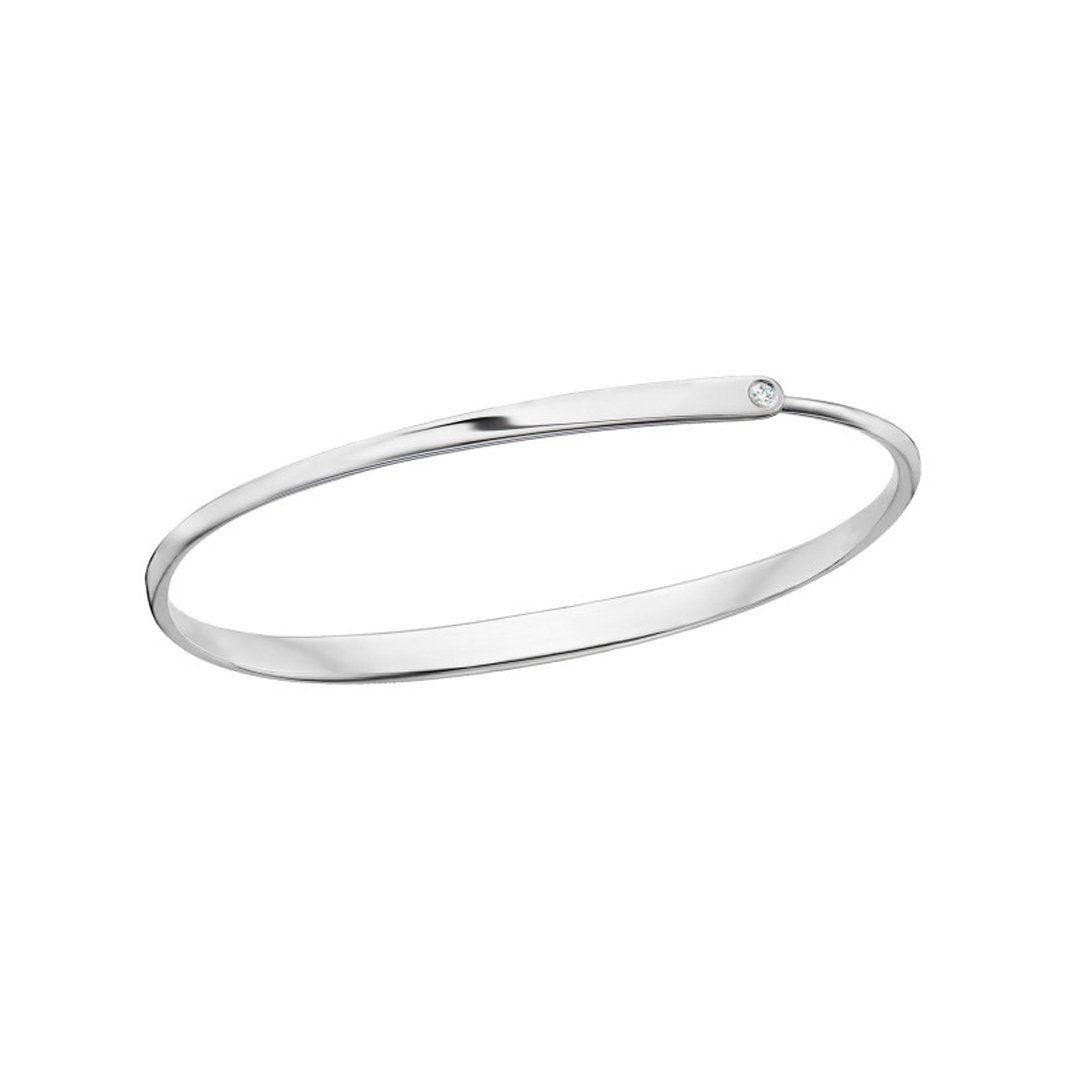 Diamond Icicle Bangle Bracelet
