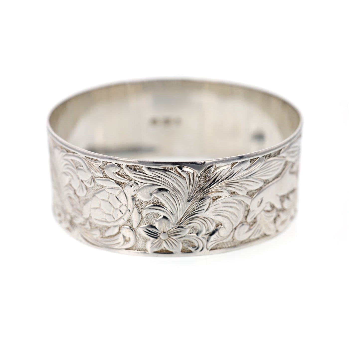 Sterling Silver Wide Bangle