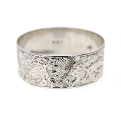 Sterling Silver Wide Bangle