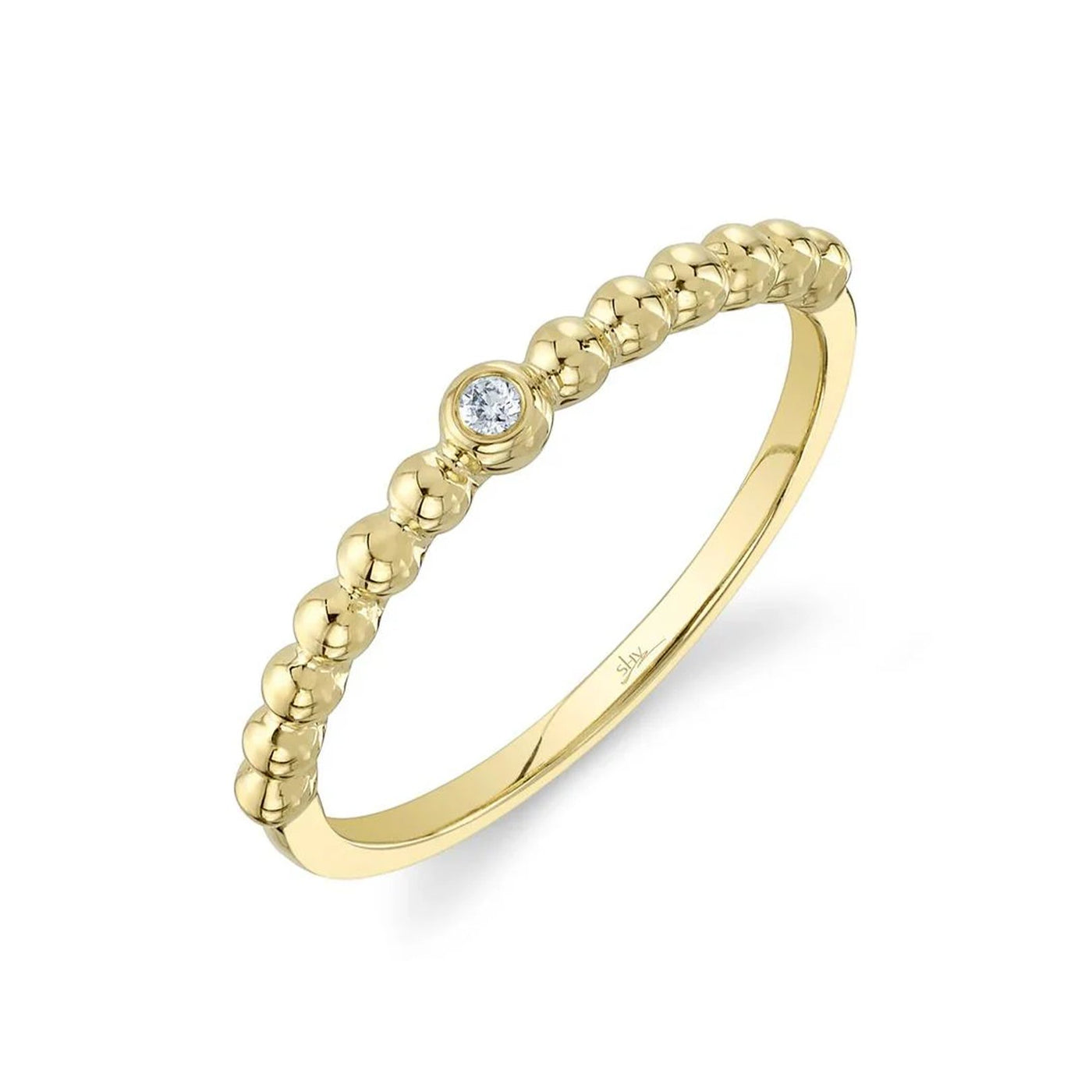 0.02 ctw Diamond Bead Band