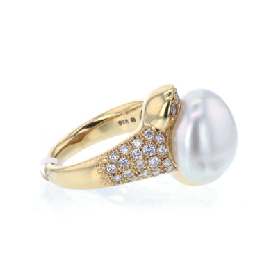 Pearl & Diamond Ring