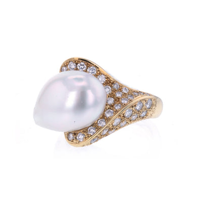 Pearl & Diamond Ring