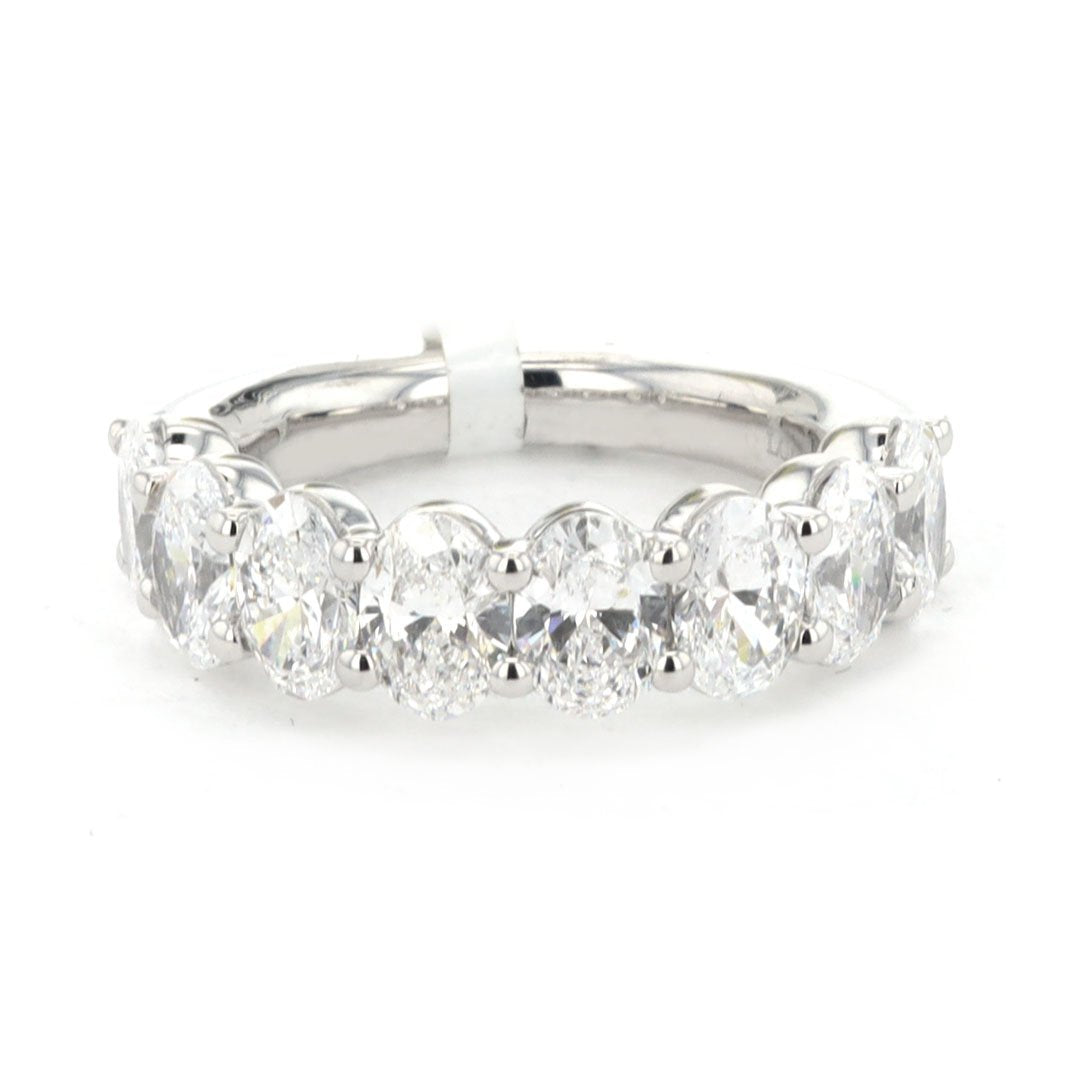 4.20 ctw Lab Grown Oval Diamond Band
