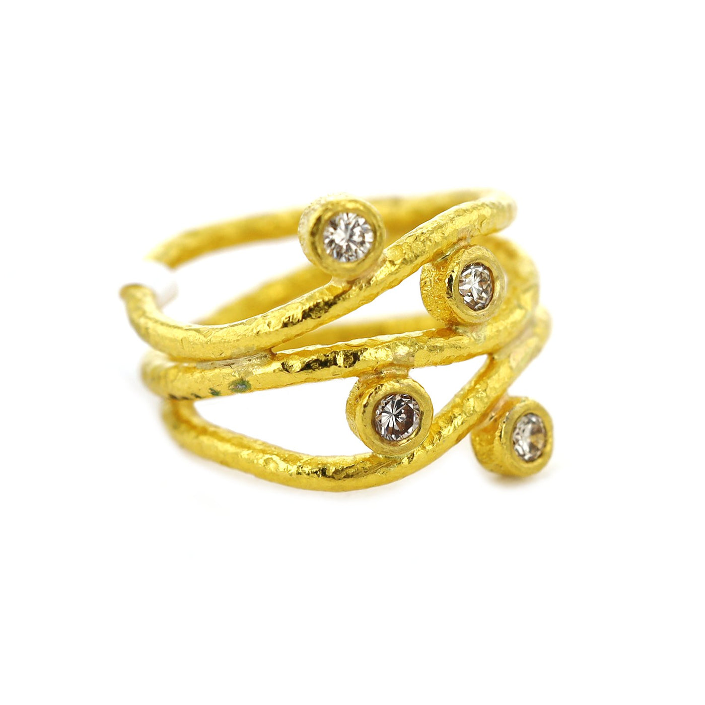 0.35 ctw Diamond Open Wave Ring