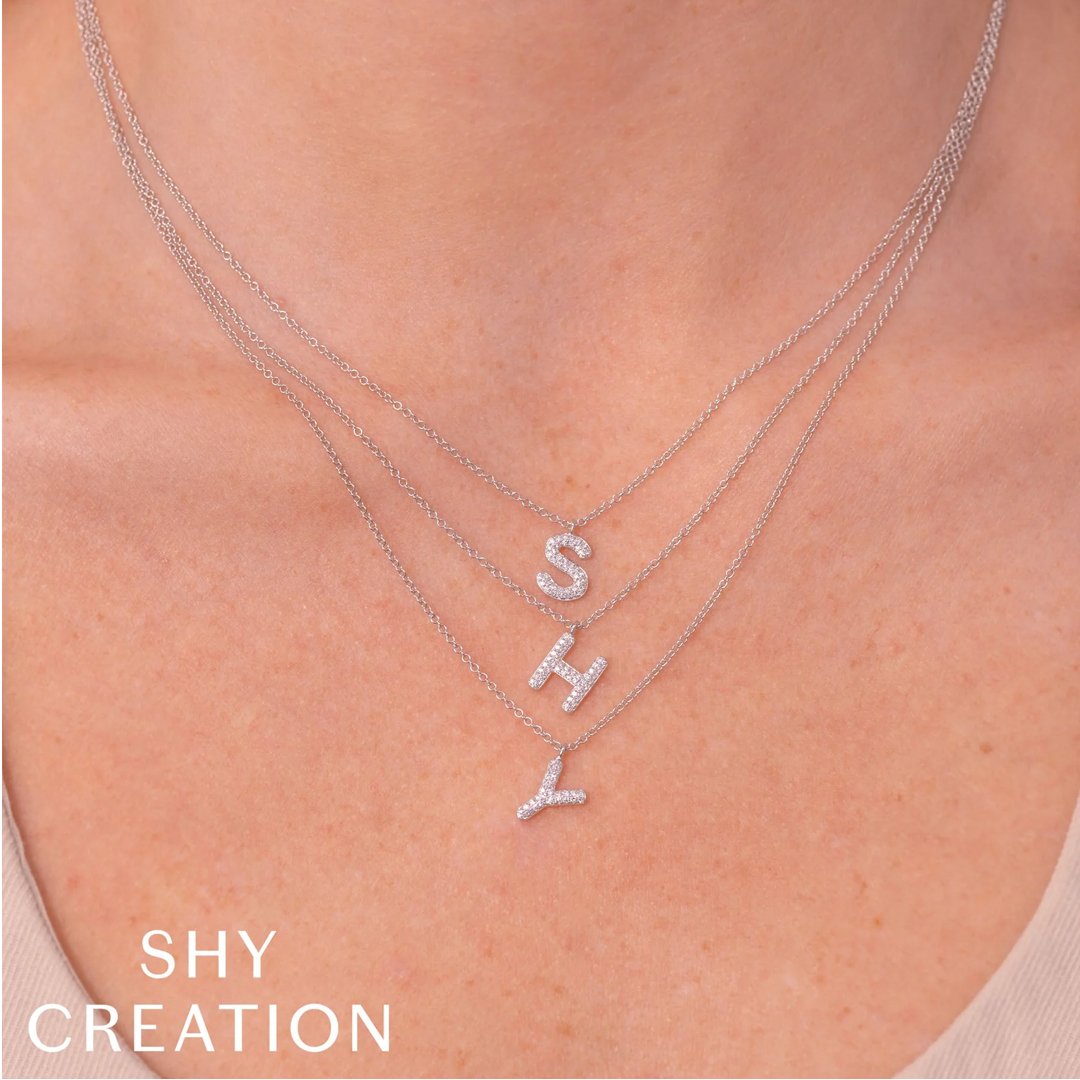 0.09ctw Diamond Initial A Necklace